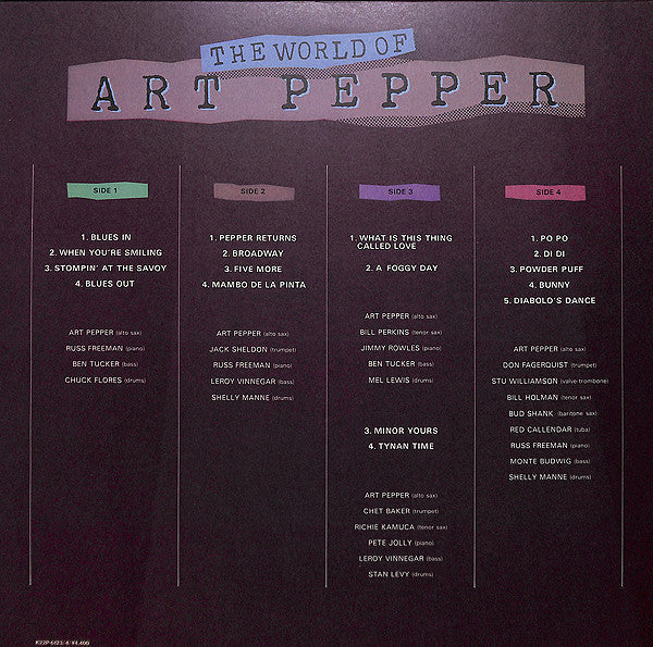 Art Pepper - The World Of Art Pepper (Vinyl, LP, Compilation)