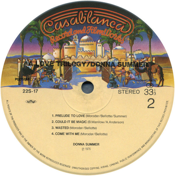 Donna Summer - A Love Trilogy (Vinyl, LP, Album, Reissue) Good Plus (G+) / Very Good (VG)