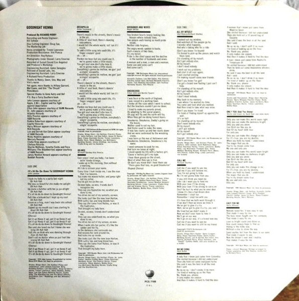 Ringo Starr - Goodnight Vienna (Vinyl, LP, Album, Stereo)