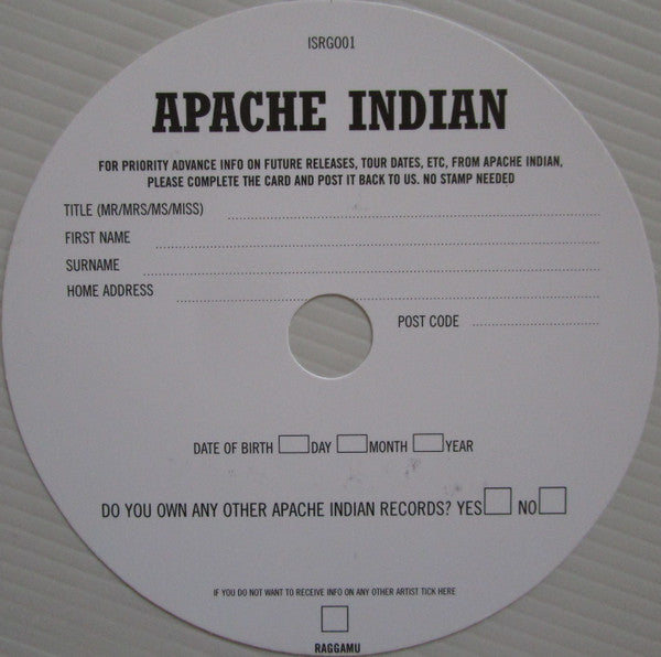 Apache Indian - Raggamuffin Girl (Vinyl, 12") Very Good Plus (VG+) / Very Good (VG)