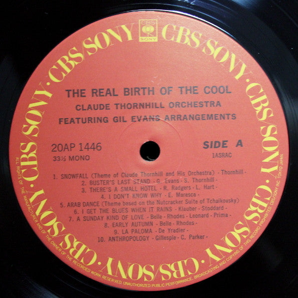 Claude Thornhill And His Orchestra - The Real Birth Of The Cool (Featuring Gil Evans Arrangements) (Vinyl, LP, Album, Reissue, Mono) Near Mint (NM or M-) / Near Mint (NM or M-)