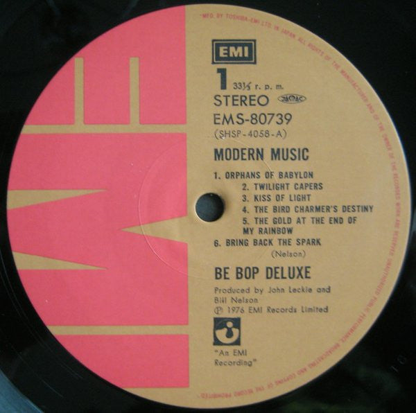 Be Bop Deluxe - Modern Music (Vinyl, LP, Album) Very Good Plus (VG+) / Very Good Plus (VG+)
