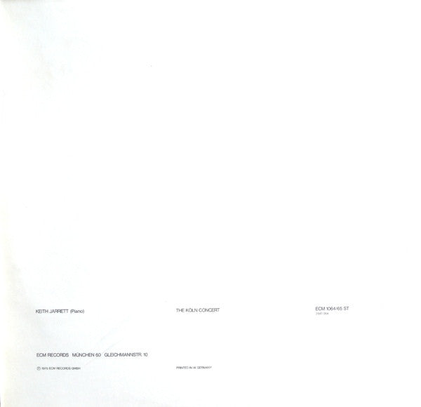 Keith Jarrett - The Köln Concert (2xVinyl, LP, Album, Misprint, Reissue) Near Mint (NM or M-) / Near Mint (NM or M-)