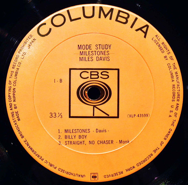 Miles Davis - Mode Study (Vinyl, LP, Compilation, Mono)