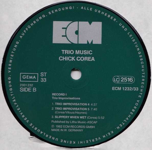 Chick Corea - Trio Music (Vinyl, LP, Album)