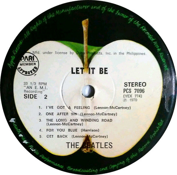 The Beatles - Let It Be (Vinyl, LP, Album, Repress) Very Good (VG) / Very Good (VG)