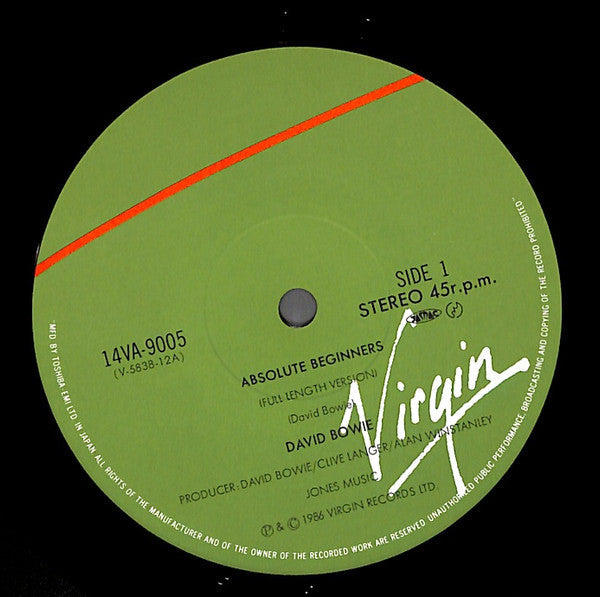 David Bowie - Absolute Beginners (Vinyl, 12", 45 RPM)