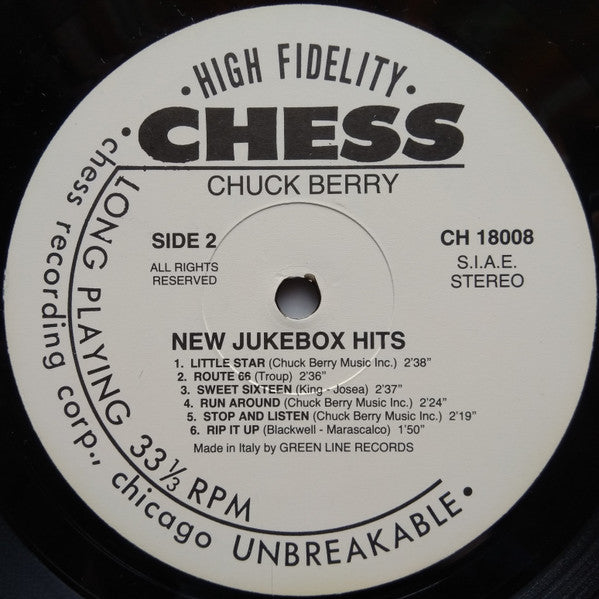Chuck Berry - New Juke Box Hits (Vinyl, LP, Album, Reissue) Very Good Plus (VG+) / Good Plus (G+)