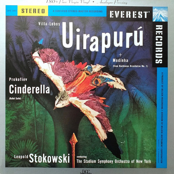 Heitor Villa-Lobos - Uirapurú , Modinha (Prelude) , Cinderella (Ballet Suite) (Vinyl, LP, Album, Reissue, Remastered, Stereo) Mint (M) / Mint (M)