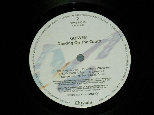 Go West - Dancing On The Couch (Vinyl, LP, Album) Very Good Plus (VG+) / Very Good (VG)