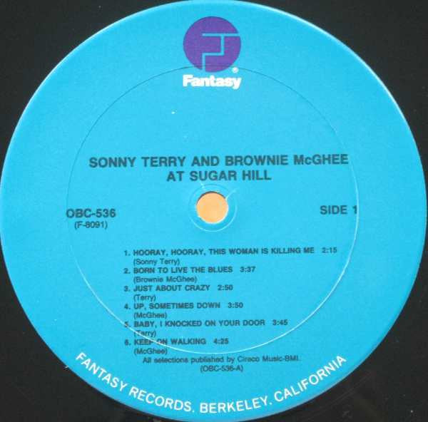 Sonny Terry & Brownie McGhee - At Sugar Hill (Vinyl, LP, Album, Reissue, Remastered) Very Good Plus (VG+) / Very Good Plus (VG+)