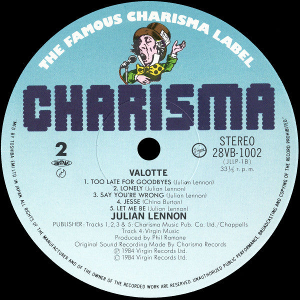 Julian Lennon - Valotte (Vinyl, LP, Album)
