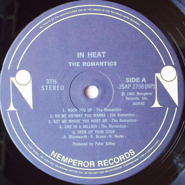 The Romantics - In Heat (Vinyl, LP, Album)