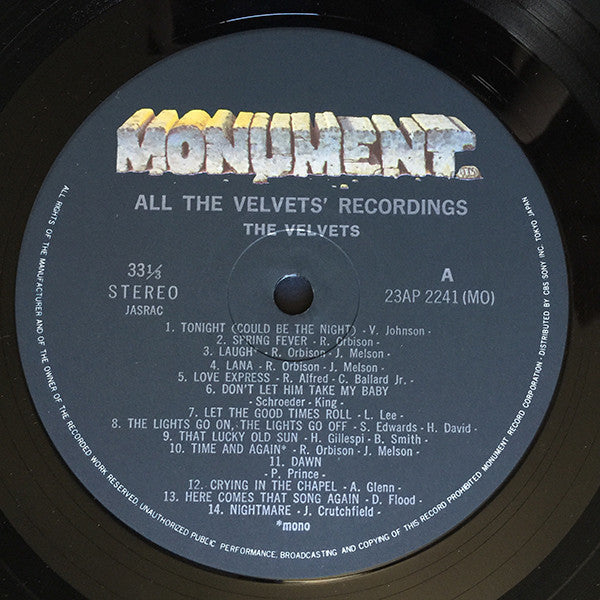 The Velvets - All The Velvets' Recordings (Vinyl, LP, Compilation, ...