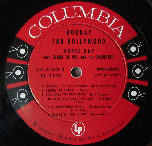 Doris Day - Hooray For Hollywood (2xVinyl, LP, Album) Good Plus (G+) / Good Plus (G+)