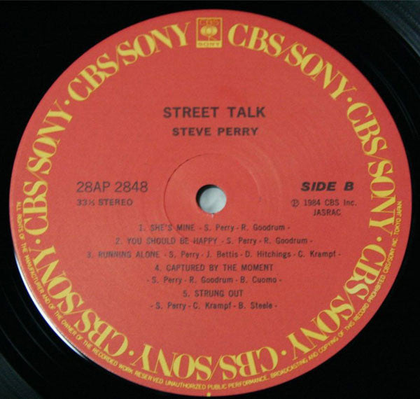 Steve Perry - Street Talk (Vinyl, LP, Album)