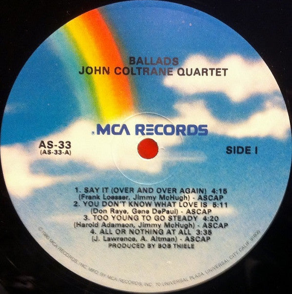 The John Coltrane Quartet - Ballads (Vinyl, LP, Album, Repress, Stereo) Very Good (VG) / Very Good (VG)