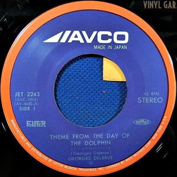 Georges Delerue - The Day Of The Dolphin (Vinyl, 7", 45 RPM, Single) Very Good (VG) / Very Good Plus (VG+)