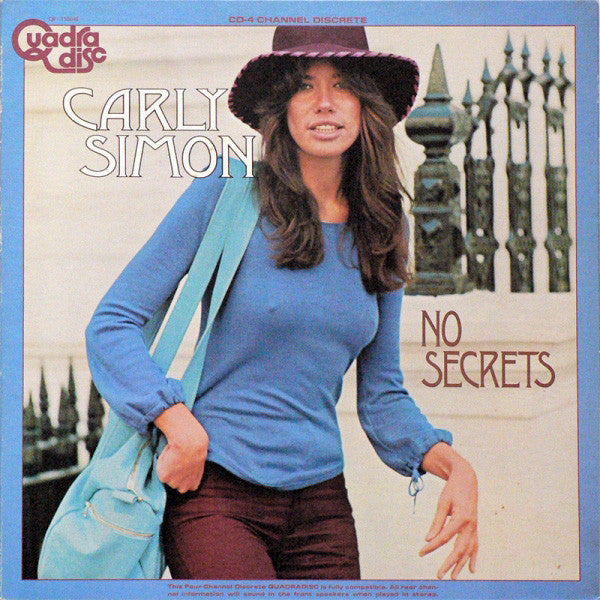 Carly Simon - No Secrets (Vinyl, LP, Album, Quadraphonic) Good Plus (G+) / Very Good (VG)