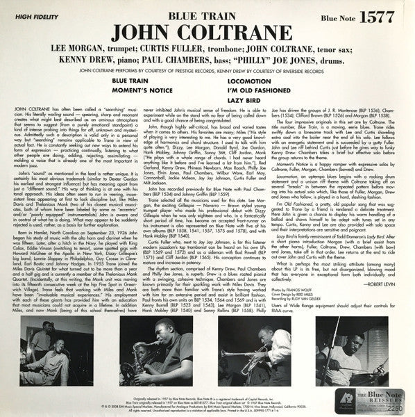 John Coltrane - Blue Train (Vinyl, 12", 45 RPM, Album, Limited Edit...