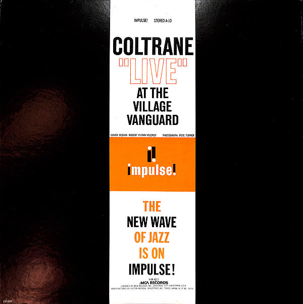 John Coltrane - "Live" At The Village Vanguard (Vinyl, LP, Album, Reissue, Stereo) Very Good Plus (VG+) / Very Good Plus (VG+)