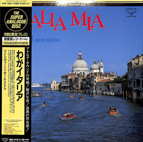 Mantovani And His Orchestra - Italia Mia (Vinyl, LP, Reissue, Stereo) Very Good (VG) / Good Plus (G+)