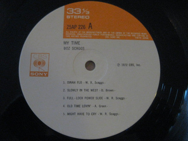 Boz Scaggs - My Time (Vinyl, LP, Album, Reissue)