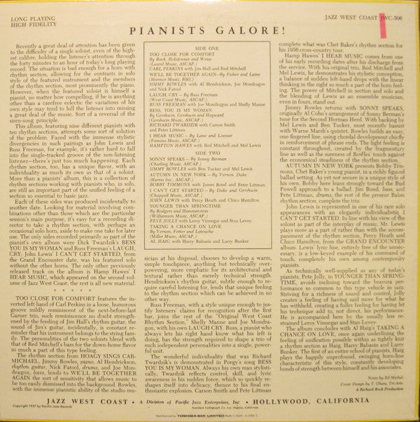 Various - Jazz Pianists Galore (Vinyl, LP)