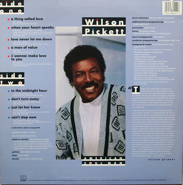 Wilson Pickett - American Soul Man (Vinyl, LP, Album) Very Good Plus (VG+) / Very Good (VG)