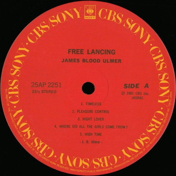 James Blood Ulmer - Free Lancing (Vinyl, LP, Album)