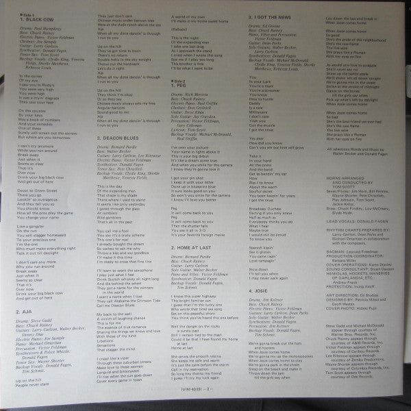 Steely Dan - Aja (Vinyl, LP, Album, Reissue, Stereo)