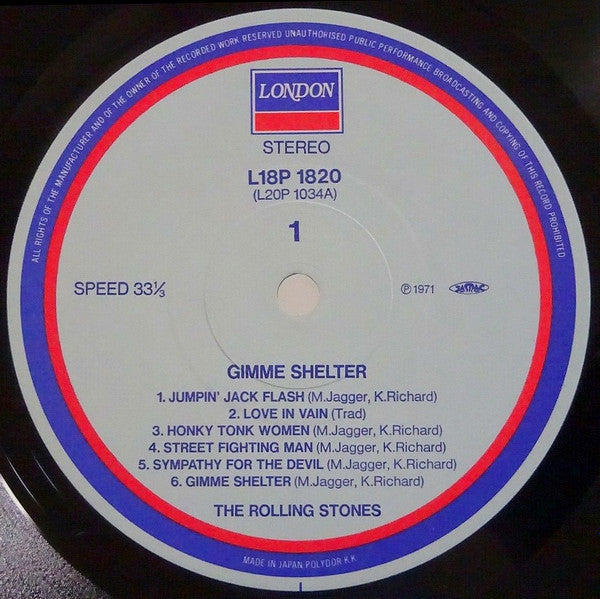 The Rolling Stones - Gimme Shelter (Vinyl, LP, Compilation, Reissue) Very Good Plus (VG+) / Very Good Plus (VG+)