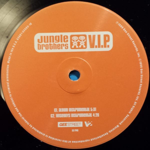 Jungle Brothers - V.I.P. (2xVinyl, 12") Very Good (VG) / Very Good Plus (VG+)