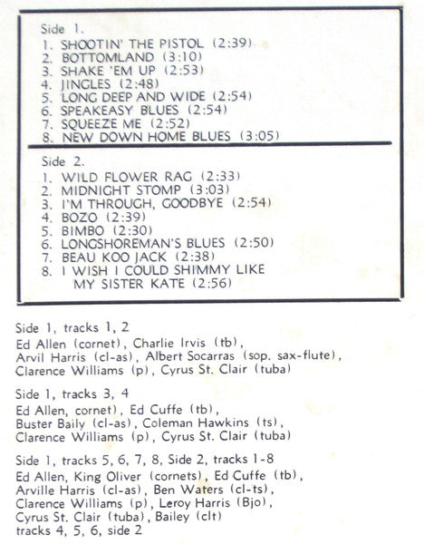 Clarence Williams And His Orchestra - 1927-1928 Vol. 2 (Vinyl, LP, Album, Compilation) Good Plus (G+) / Very Good (VG)