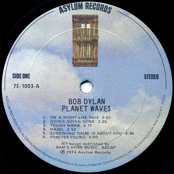 Bob Dylan - Planet Waves (Vinyl, LP, Album, Stereo) Very Good Plus (VG+) / Very Good (VG)