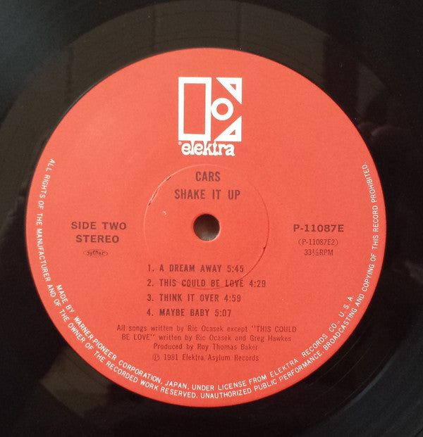 The Cars - Shake It Up (Vinyl, LP, Album, Stereo)
