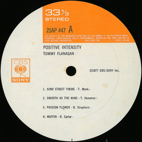 Tommy Flanagan - Positive Intensity (Vinyl, LP, Album)