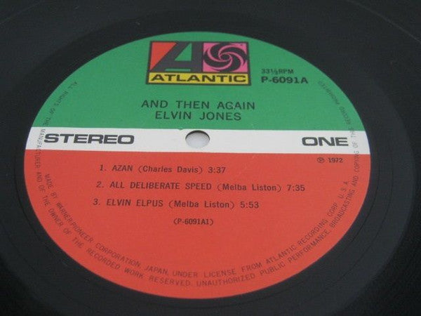 Elvin Jones - And Then Again (Vinyl, LP, Album, Reissue, Stereo) Very Good Plus (VG+) / Very Good Plus (VG+)