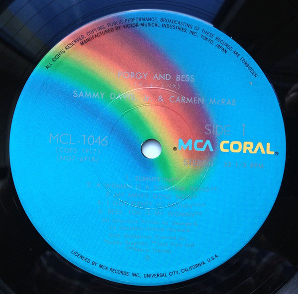 Carmen McRae - Porgy And Bess (Vinyl, LP, Stereo) Very Good Plus (VG+) / Very Good (VG)