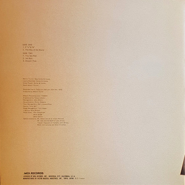 Wishbone Ash - Live In Tokyo (Vinyl, LP, Album) Very Good Plus (VG+) / Very Good Plus (VG+)