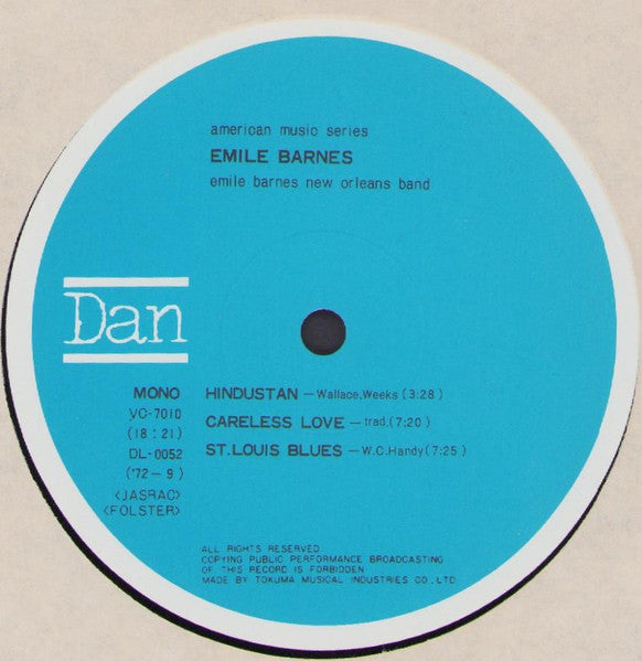Emile Barnes - American Music By Emile Barnes (Vinyl, LP, Mono) Very Good Plus (VG+) / Very Good (VG)