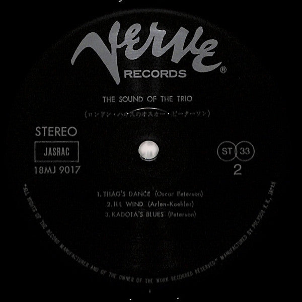 Oscar Peterson - The Sound Of The Trio (Vinyl, LP, Album, Limited E...