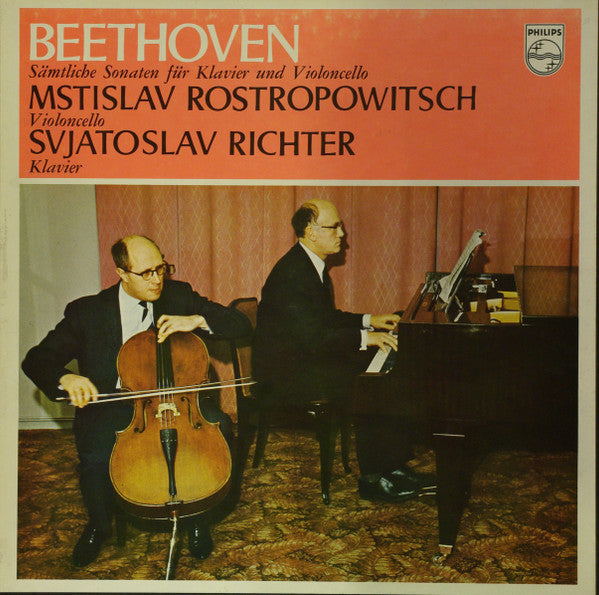 Ludwig van Beethoven - Sämtliche Sonaten Für Klavier Und Violoncello (2xVinyl, Box Set, LP, Stereo, Reissue) Near Mint (NM or M-) / Good Plus (G+)