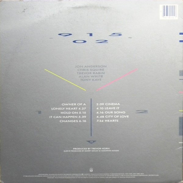 Yes - 90125 (Vinyl, LP, Album, Stereo)