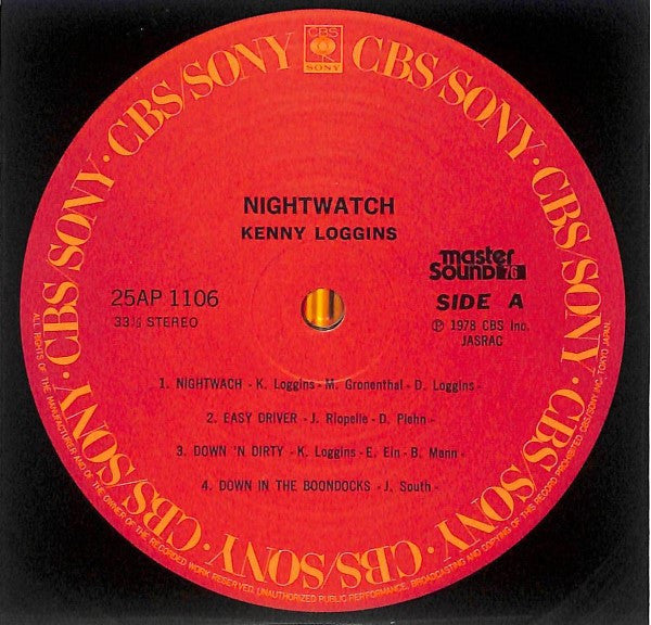Kenny Loggins - Nightwatch (Vinyl, LP, Album)