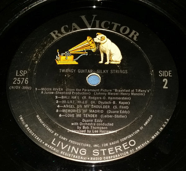 Duane Eddy - Twangy Guitar Silky Strings (Vinyl, LP, Album, Stereo) Good Plus (G+) / Good Plus (G+)