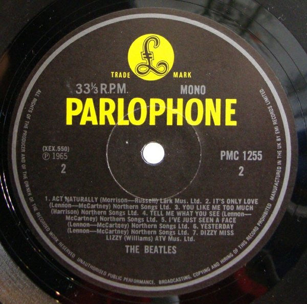 The Beatles - Help! (Vinyl, LP, Album, Mono, Reissue) Near Mint (NM or M-) / Good Plus (G+)