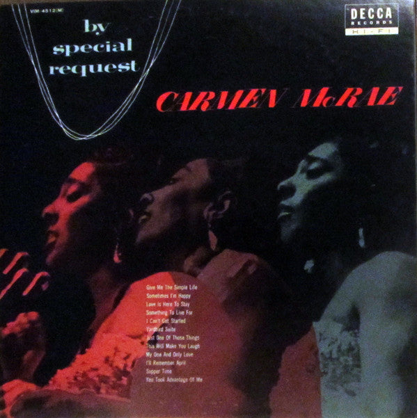 Carmen McRae - By Special Request (Vinyl, LP, Mono, Reissue)