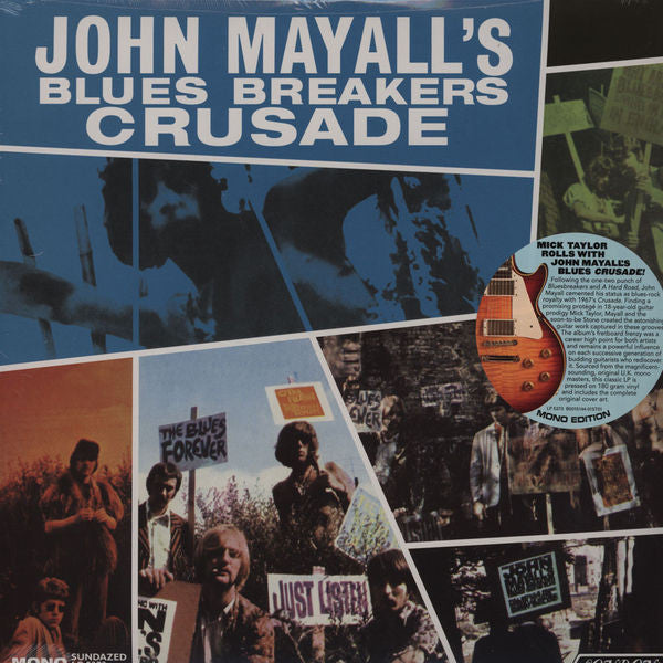 John Mayall & The Bluesbreakers - Crusade (Vinyl, LP, Mono, Album, Reissue) Very Good (VG) / Very Good Plus (VG+)