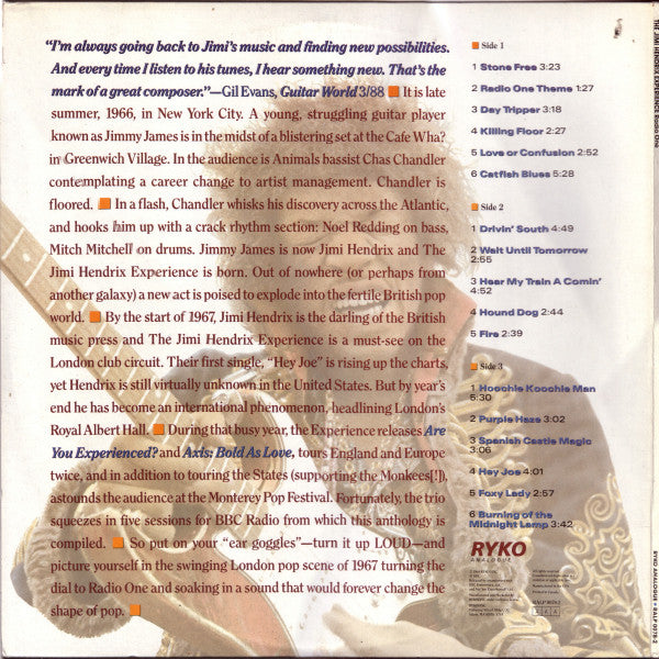 The Jimi Hendrix Experience - Radio One (Vinyl, Vinyl, All Media, LP, LP, Single Sided, Limited Edition, Remastered) Very Good (VG) / Very Good Plus (VG+)